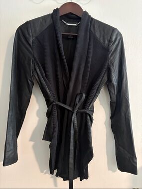 White House Black Market Black Leather Jacket